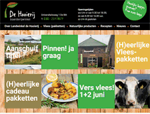 Tablet Screenshot of dehooierij.nl